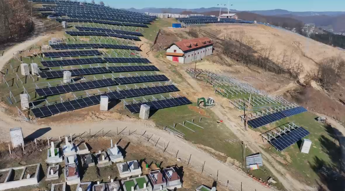 Ground mounted solar installation